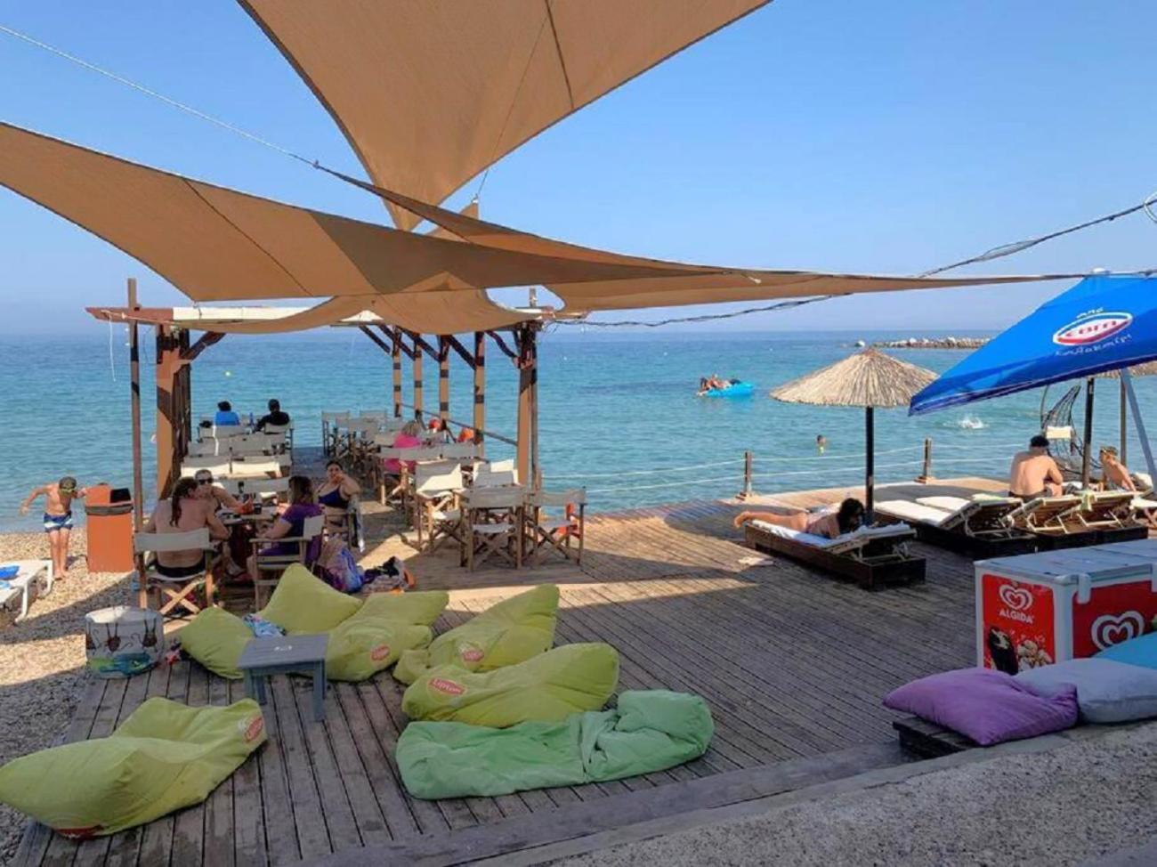 Blue Flag Award Winning Ormos Lo Beach: Home 1 Vrontádos Exterior foto